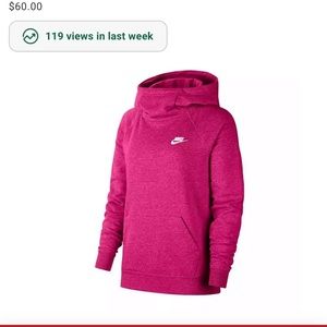 Nike funnel neck hoodie